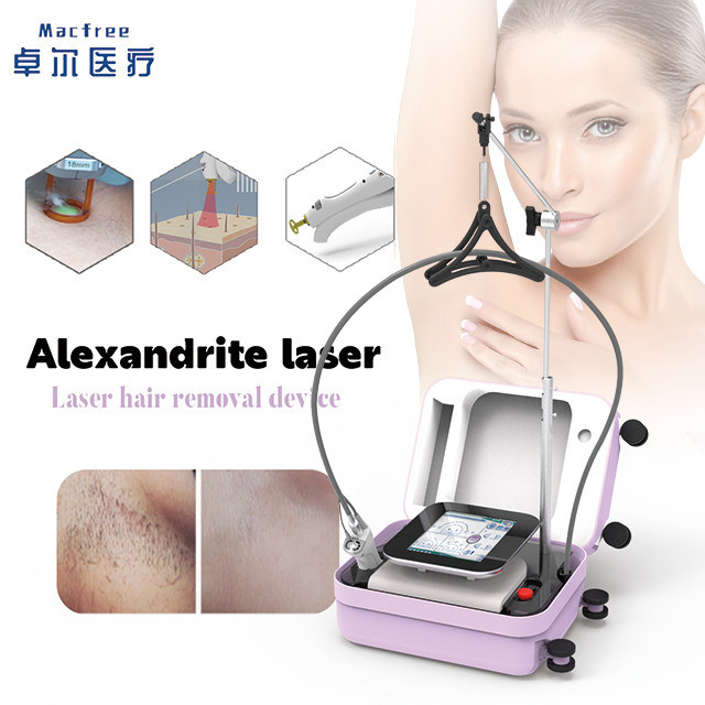 755nm Alexandrit Mini-Diodenlaser mit Smart-Touchscreen für einfache Bedienung in der Schönheitsindustrie